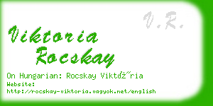 viktoria rocskay business card